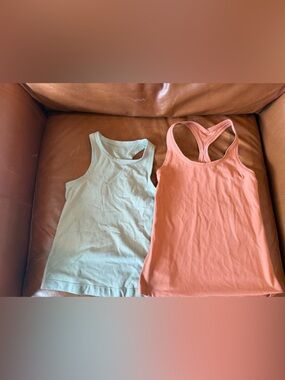 Lululemon Tank Tops. Mint and Neural Racerback Tank Tops